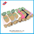 Corée filles trampoline sublimation coton chaussettes à bout ouvert/danse sans bout antidérapant antidérapant pieds heureux chaussettes à bout ouvert